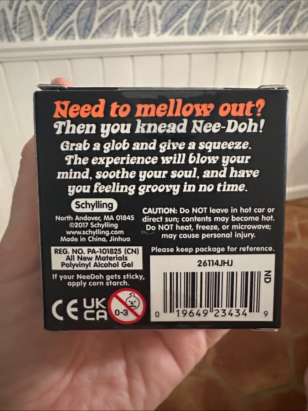 Schylling NeeDoh The Groovy Glob Stress Toy - Orange 🧡